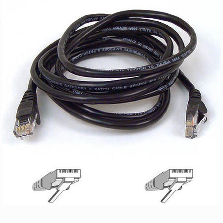 Belkin RJ45 CAT-5e Patch Cable - 3 metre 9.8 foot - Snagless Molded - Black