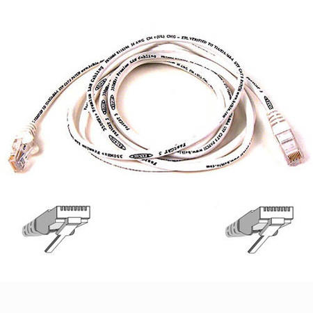 2m Cat5 / RJ45 Snagless 2m white patch cable