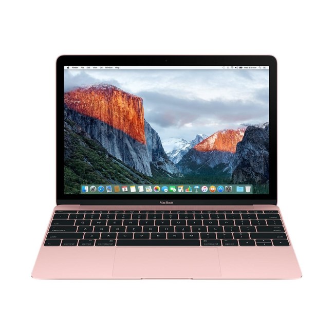 Refurbished Apple Macbook Core M5 8GB 512GB 12 Inch Laptop in Rose Gold 
