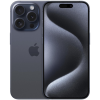 Refurbished Apple iPhone 15 Pro Blue Titanium 6.1" 256GB 5G Unlocked & SIM Free Smartphone
