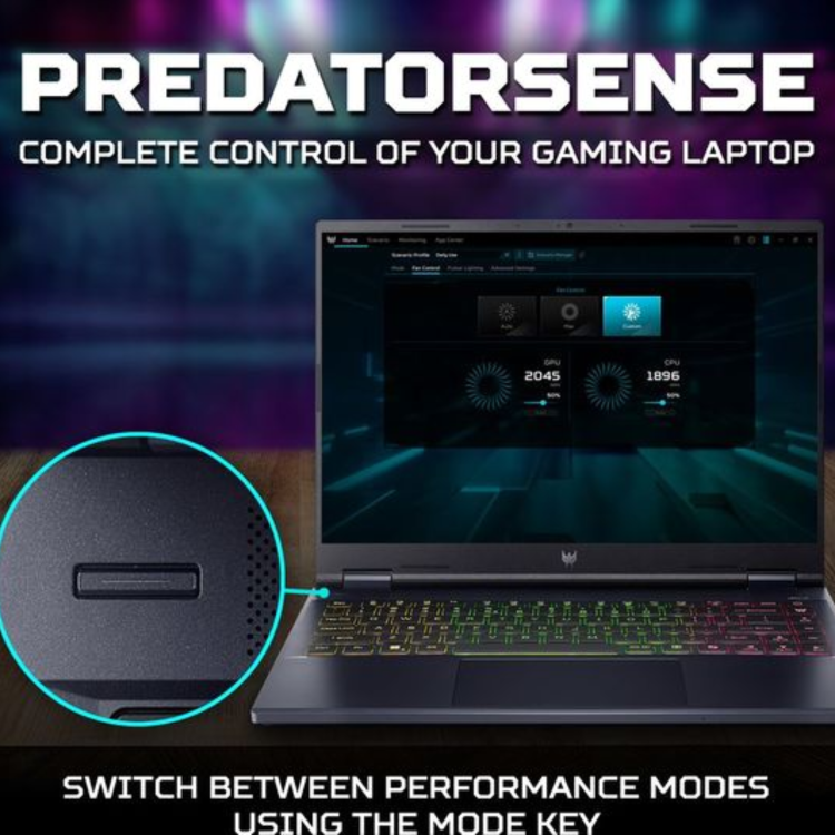 Refurbished Acer Helios Neo Intel Core Ultra 7 155H 16GB RAM 1TB SSD GeForce RTX 4060 14.5 Inch Windows 11 Gaming Laptop