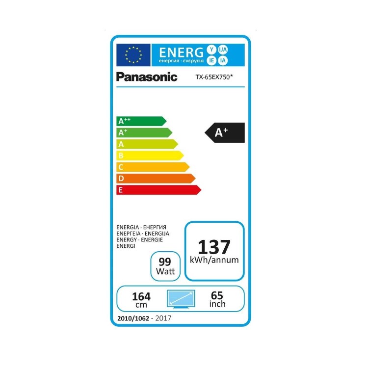 Refurbished Panasonic 65" 3D 4K Ultra HD with HDR10 LED Freeview Play Smart TV