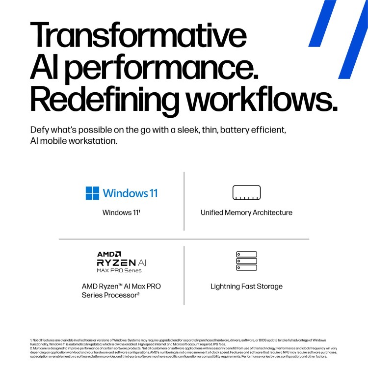 ZBook Ultra 14 inch G1a Mobile Workstation PC  Wolf Pro Security Edition - Data Science, 14", Touch screen, Windows 11 Pro, AMD Ryzen™ AI MAX PRO, 32GB RAM, 1TB SSD, 2.8K