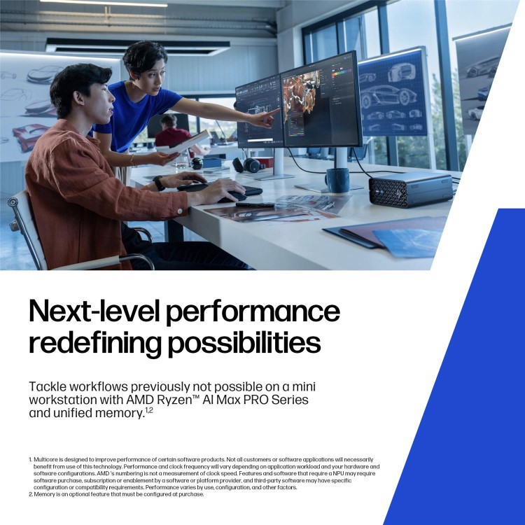 Z2 Mini G1a Workstation Desktop PC, Windows 11 Pro, AMD Ryzen™ AI Max PRO, 64GB RAM, 1TB SSD