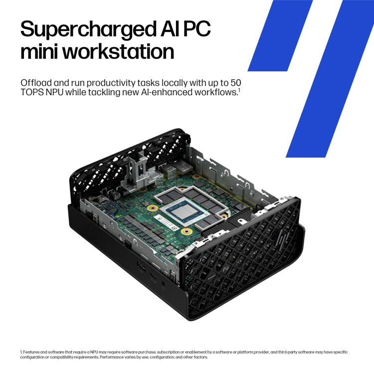 Z2 Mini G1a Workstation Desktop PC, Windows 11 Pro, AMD Ryzen™ AI Max PRO, 64GB RAM, 1TB SSD