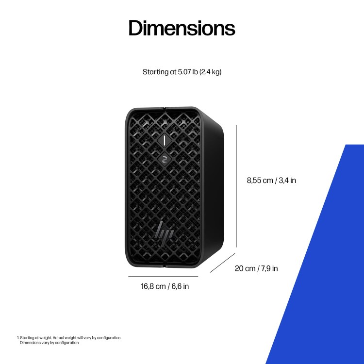 Z2 Mini G1a Workstation Desktop PC, Windows 11 Pro, AMD Ryzen™ AI Max+ PRO, 128GB RAM, 1TB SSD