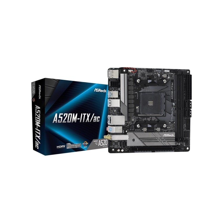 ASRock A520M-ITX AC AMD A520 AM4 DDR4 Mini ATX Motherboard
