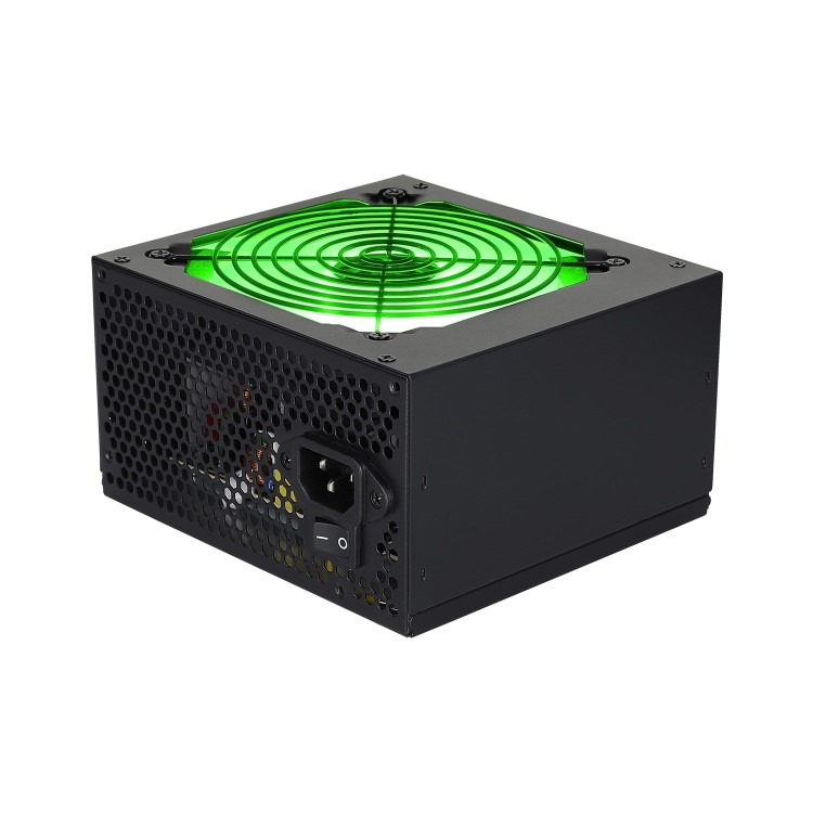 Aerocool Integrator 600W RGB PSU 12cm Black Fan Active PFC TW Caps UK Cable