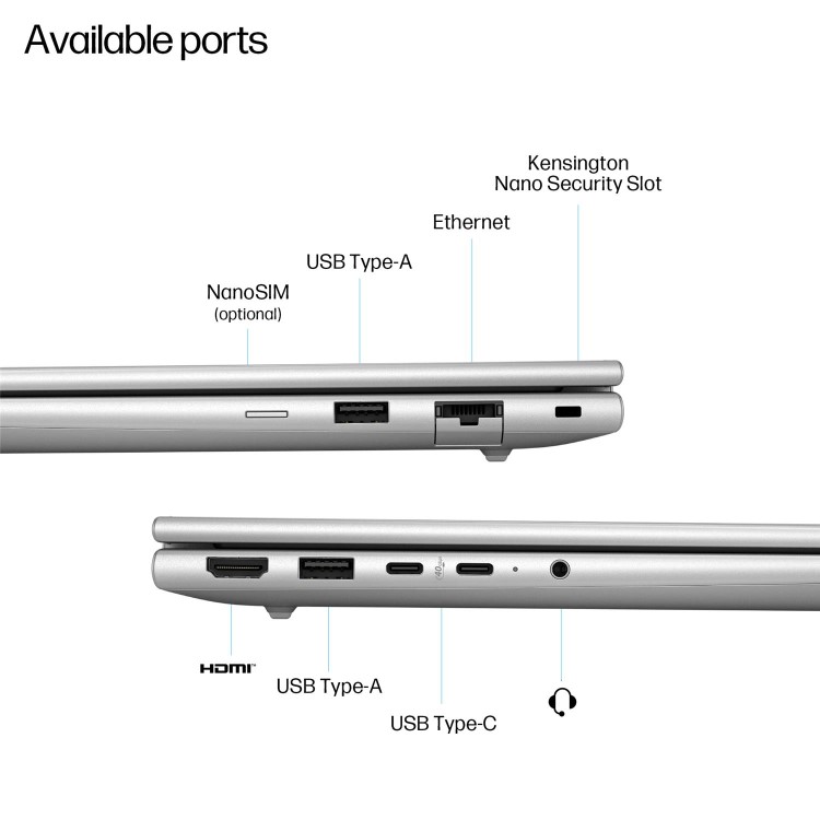 EliteBook 6 G1a 14 inch Notebook Next Gen AI PC, 14", Windows 11 Pro, AMD Ryzen™ AI 5, 16GB RAM, 512GB SSD, WUXGA