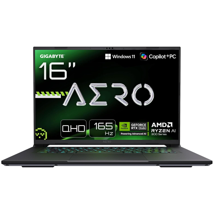 GIGABYTE AERO X16 AMD Ryzen AI 7 16GB RAM 1TB SSD RTX 5060 165Hz 16 Inch Windows 11 Gaming Laptop
