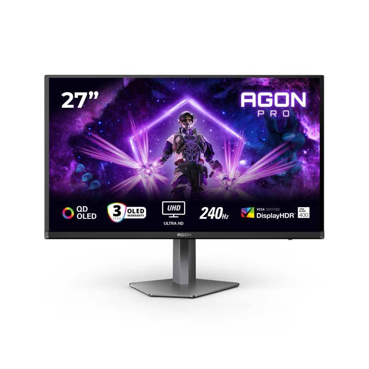 AOC AGON PRO AG276UZD 27" QD-LED 4K UHD 240Hz 0.03ms Gaming Monitor 