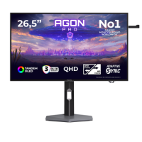 AOC AGON PRO AGP277QKDC 26.5" OLED Dual-Mode QHD 540Hz Full HD 720Hz 0.03ms Gaming Monitor