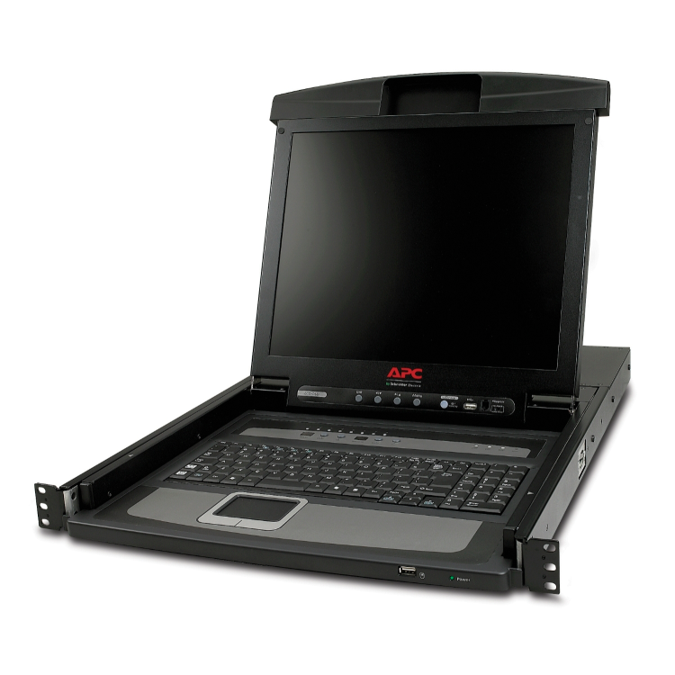 APC 17" Rack LCD Console 8 port KVM