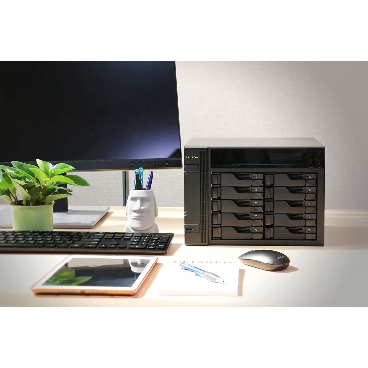 Asustor Lockerstor 10 Pro 10 Bay 8GB Diskless Desktop NAS