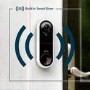 Arlo 1080p HD Wired Video Doorbell - White