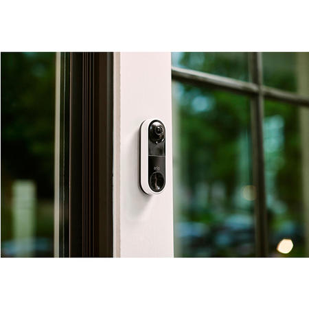 Arlo 1080p HD Wired Video Doorbell - White