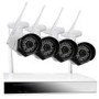 GRADE A1 - electriQ 4 Camera 1080p HD Wireless Wifi CCTV System - No Hard Drive