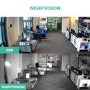 GRADE A1 - electriQ 4 Camera 1080p HD Wireless Wifi CCTV System - No Hard Drive