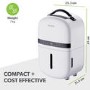 electriQ 5L Quiet Compact Compressor Dehumidifier - White