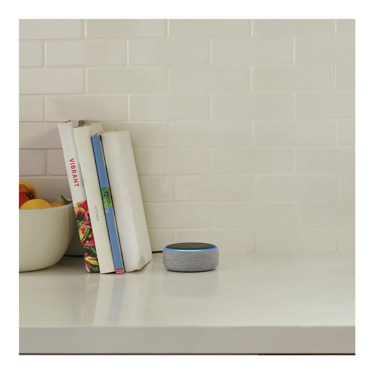 Amazon Echo Dot 3rd Gen - Smart speaker with Alexa - Heather Grey Fabric