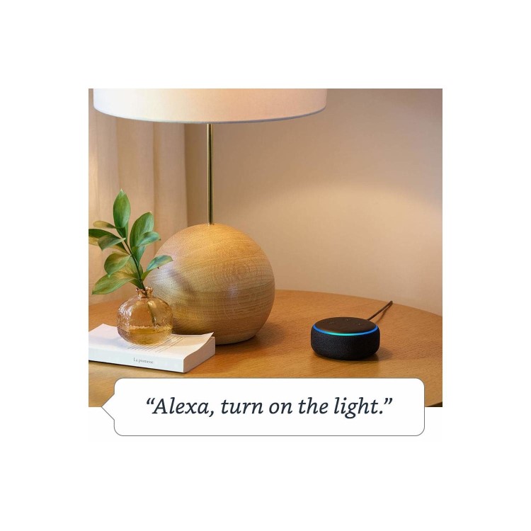 Amazon Echo Dot 3rd Gen - Smart speaker with Alexa - Heather Grey Fabric