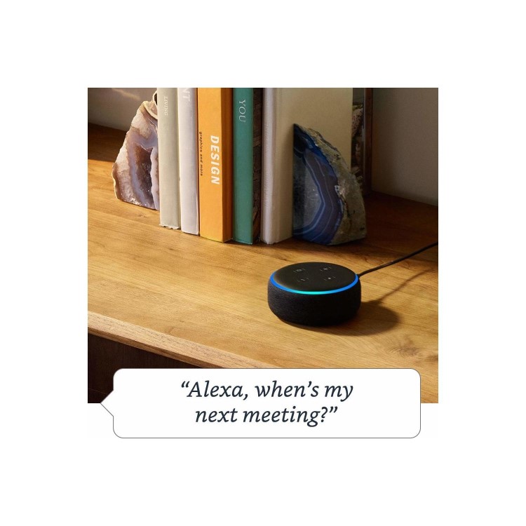 Amazon Echo Dot 3rd Gen - Smart speaker with Alexa - Heather Grey Fabric