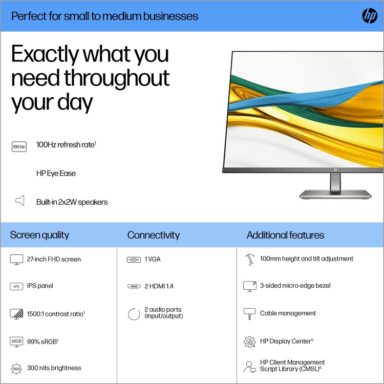 HP Series 5 527da 27" IPS Full HD 100Hz Monitor