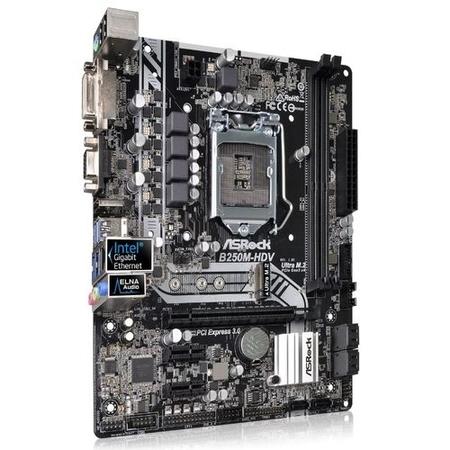 Asrock B250M-HDV Intel B250 1151 Micro ATX DDR4 VGA DVI HDMI