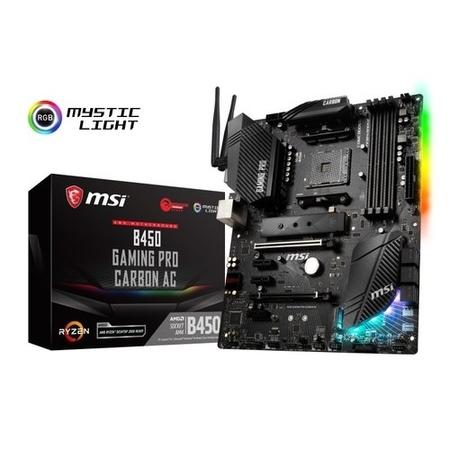 Box Opened MSI B450 GAMING PRO CARBON AC AM4 DDR4 ATX Motherboard