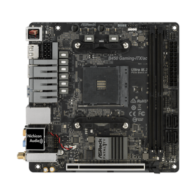 ASROCK AMD B450 GAMING-ITX/AC B450 Mini ITX Motherboard