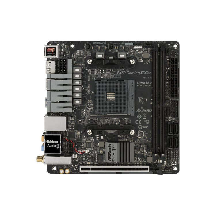 ASROCK AMD B450 GAMING-ITX/AC B450 Mini ITX Motherboard