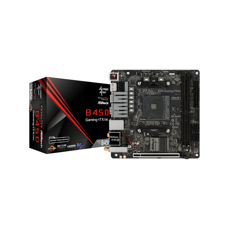 ASROCK AMD B450 GAMING-ITX/AC B450 Mini ITX Motherboard