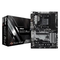 ASRock B450 Pro4 AMD Socket AM4 ATX VGA/HDMI/DisplayPort DDR4 USB C 3.1 Motherboard