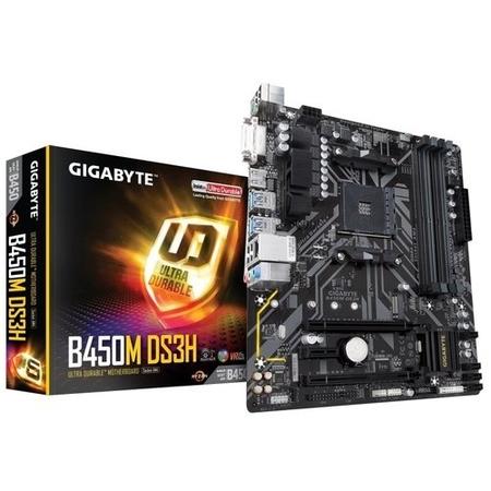 Gigabyte B450M H AMD Socket AM4 Micro ATX DDR4 VGA/HDMI M.2 USB 3.1 Motherboard