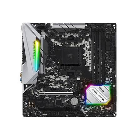 ASRock B450M Steel Legend AMD Socket AM4 Micro ATX HDMI/DIsplayPort DDR4 M.2 USB C 3.1 Motherboard