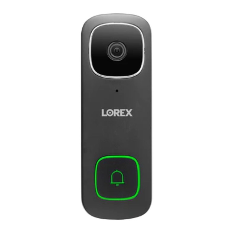 Lorex 2K Wired Black Video Doorbell - 1 Pack