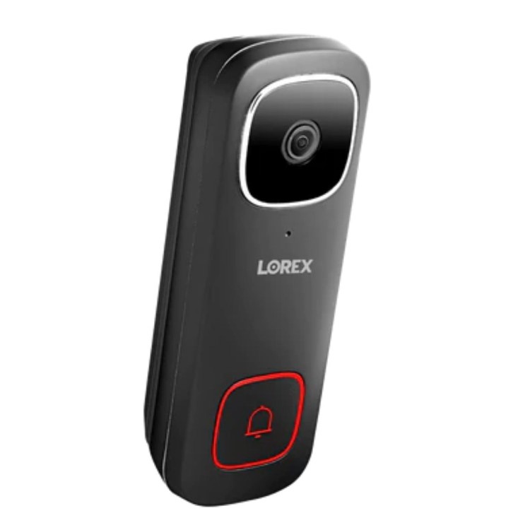 Lorex 2K Wired Black Video Doorbell - 1 Pack