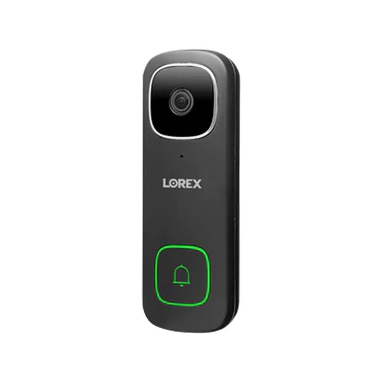 Lorex 2K Wired Black Video Doorbell - 1 Pack