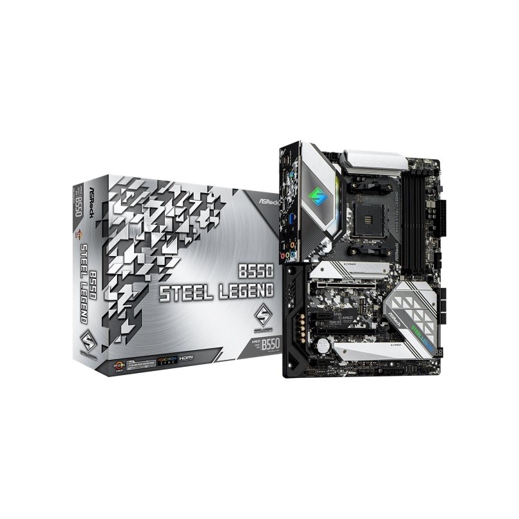 ASRock B550 Steel Legend AMD B550 AM4 DDR4 ATX Motherboard
