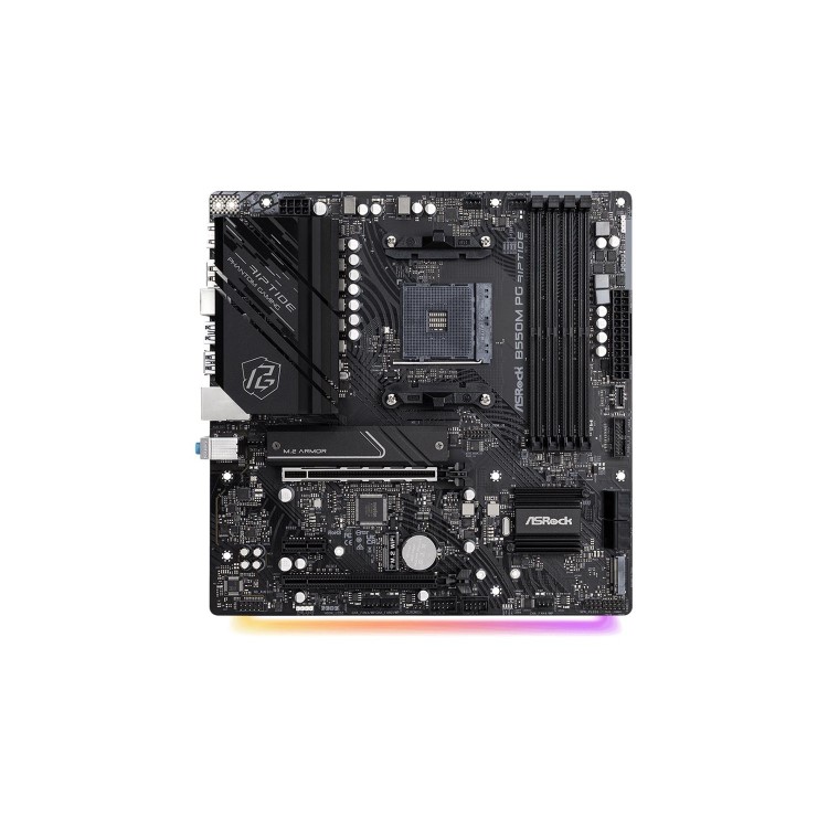 ASRock B550M Phantom Gaming Riptide AMD B550 AM4 DDR 4 Micro ATX Motherboard