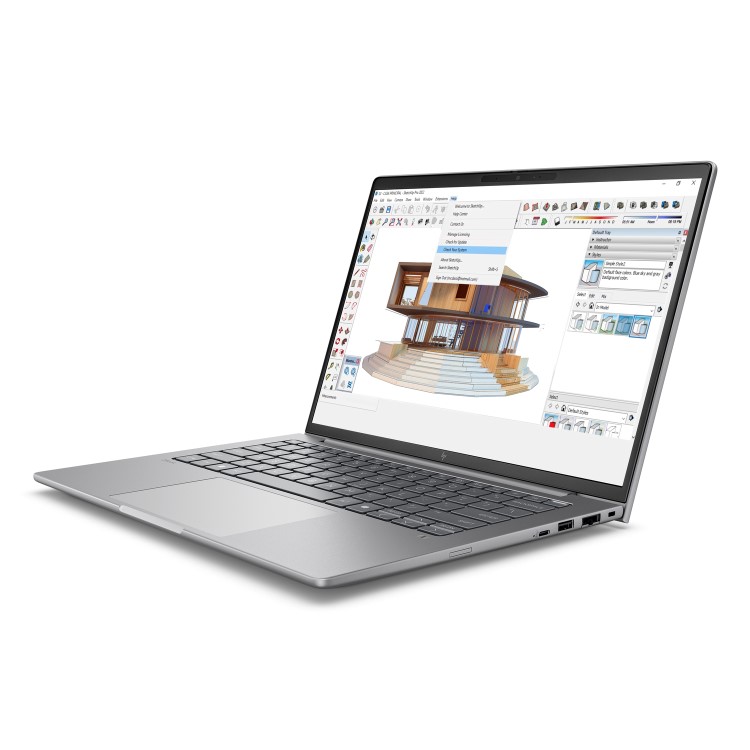 HP ZBook 8 G1i Intel Core Ultra 7 255H Mobile workstation 35.6 cm (14") WUXGA 32 GB DDR5-SDRAM 1 TB SSD NVIDIA RTX 500 Ada Wi-Fi 7 (802.11be) Windows 11 Pro AI Workstation, AI PC Silver