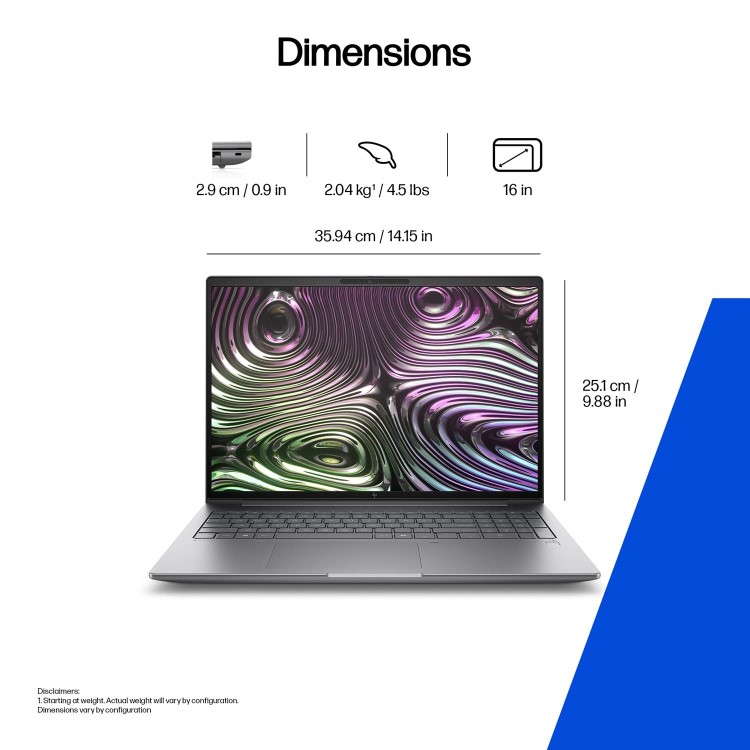 HP ZBook Intel Core Ultra 7 32GB RAM 1TB SSD 32 Inch Windows 11 Pro Laptop