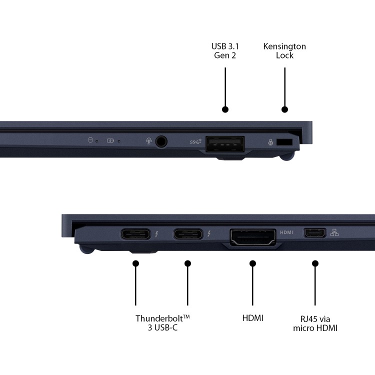 Asus ExpertBook B9450FA BM0690R Core i7-10610U 16GB 1TB SSD 14 Inch FHD Windows 10 Pro Laptop