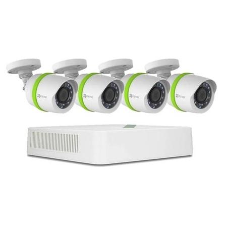 EZVIZ CCTV System - 8 Channel 1080p DVR with 4 x 1080p Cameras with 30m Night Vision & 1TB HDD 