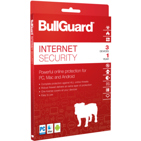 BullGuard Internet Security - 12 Month Subscription - 3 Devices