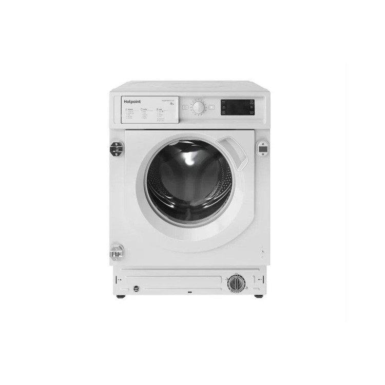 Refurbished Hotpoint Anti-stain BIWMHG81485UKN Integrated 8KG 1400 Spin Washing Machine White