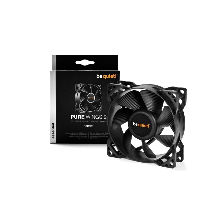 Be Quiet! Pure Wings 2 80mm Case Fan in Black