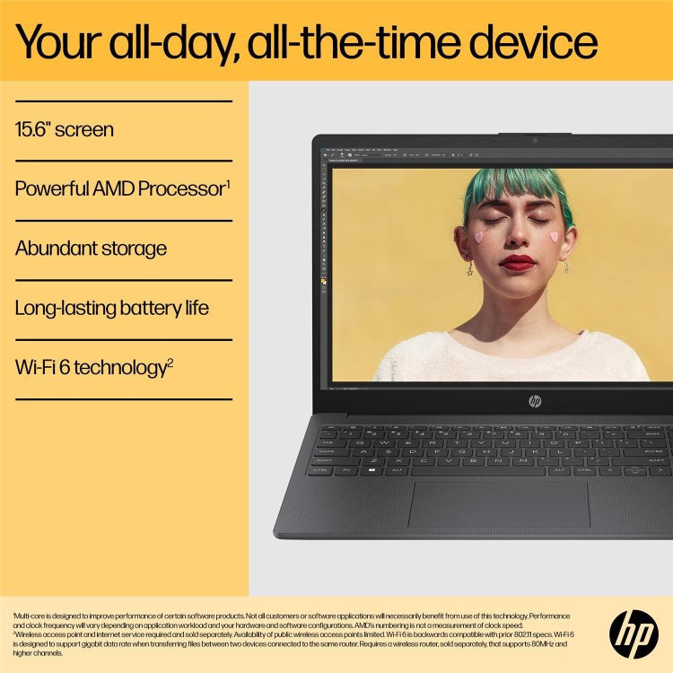 HP HP 15 AMD Ryzen 5 8GB RAM 512GB SSD 15.6 Inch Windows 11 Laptop