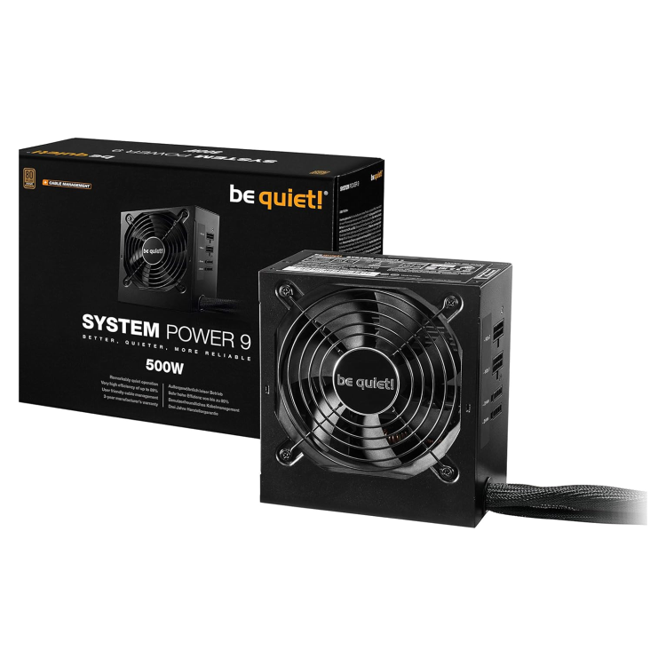 be quiet! System Power 500W Semi-Modular 80 PLUS Bronze Power Supply