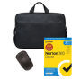 Norton 360 Deluxe with Wireless Mouse and 15.6 Inch Laptop Bag